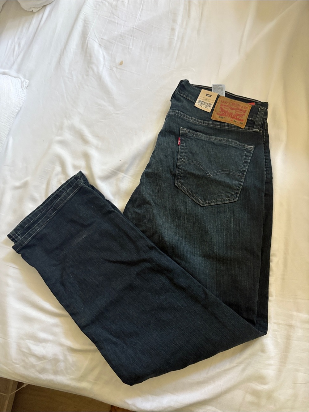 Levi's Men's Dark Blue Straight Fit Jeans